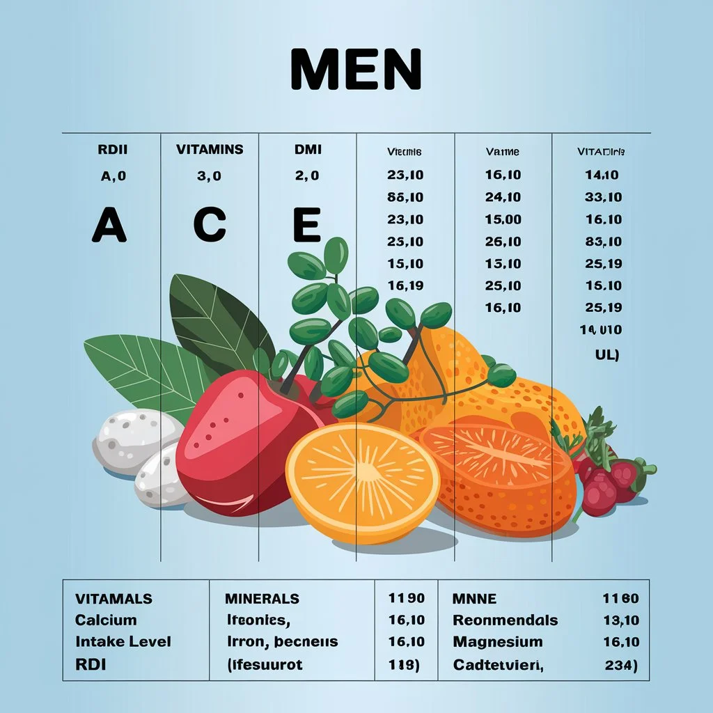 Daily Vitamin Requirements for Men